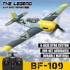 Volantexrc Remote Control Airplane Bf109 2.4ghz 4ch 400mm Wingspan One Key U-turn Aerobatic Rc Plane Model Toy Adult Kids Gift 2