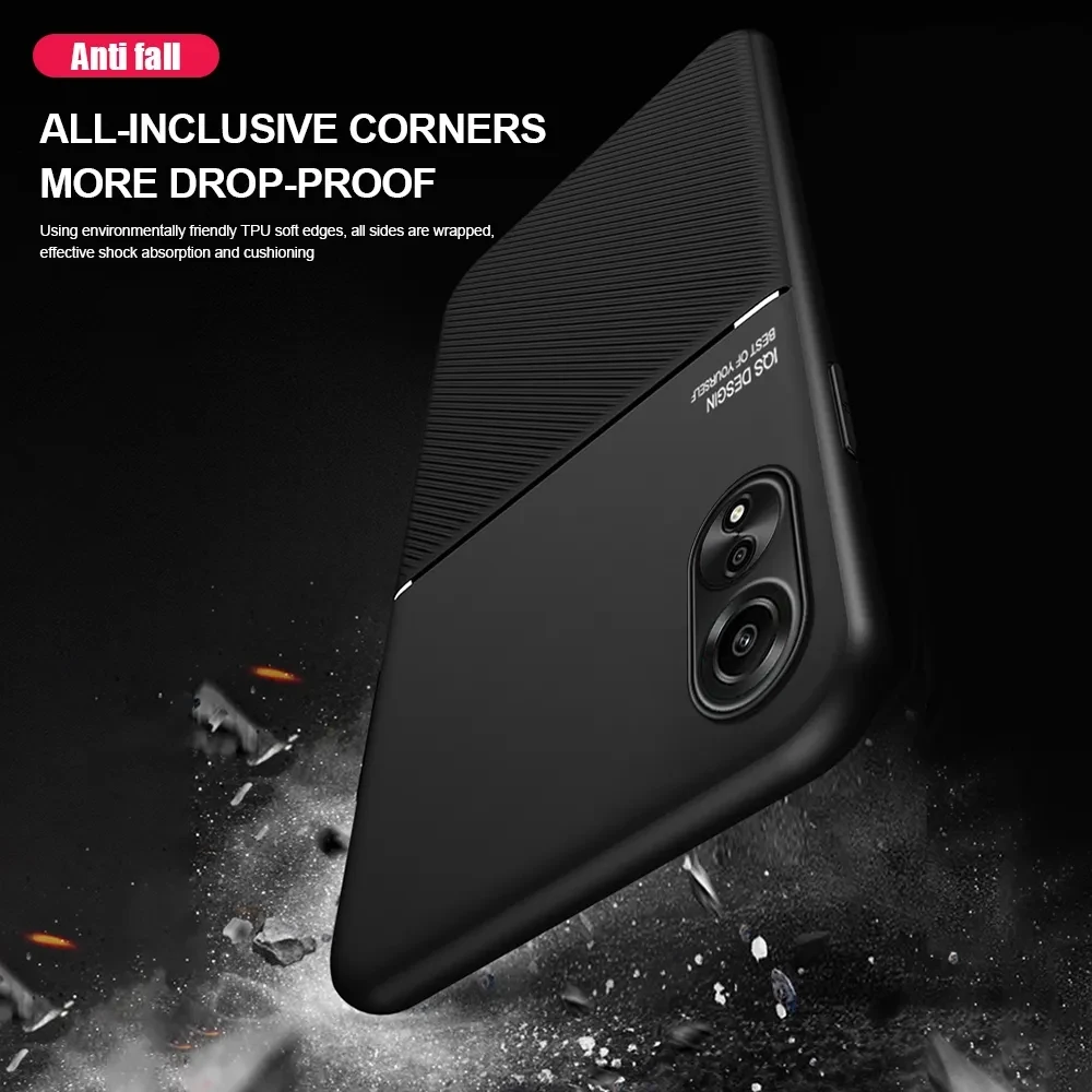 Rugged Non-Slip Case for OPPO A60 A79 5G A98 A78 A58 Protective Cover Car Magnetic Suction Holder Coque Fundas Capa_voghion.com