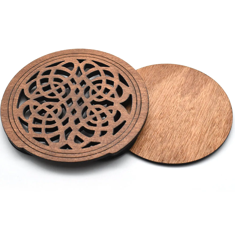 Couvre-trou Acoustique En Bois (nœud De Bonheur) - Éponge - Pour Guitare 41"