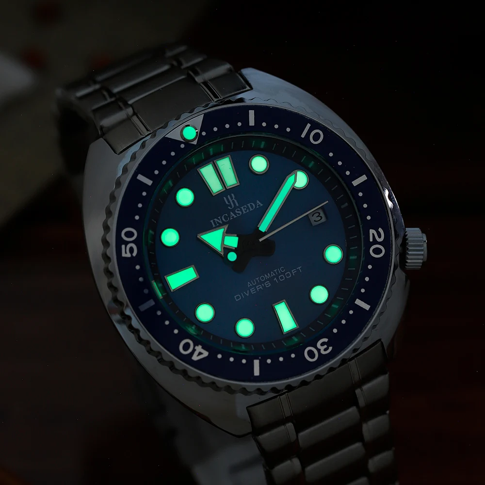 New INCASEDA top brand luxury fashion men's business watch super luminous men's automatic mechanical watch