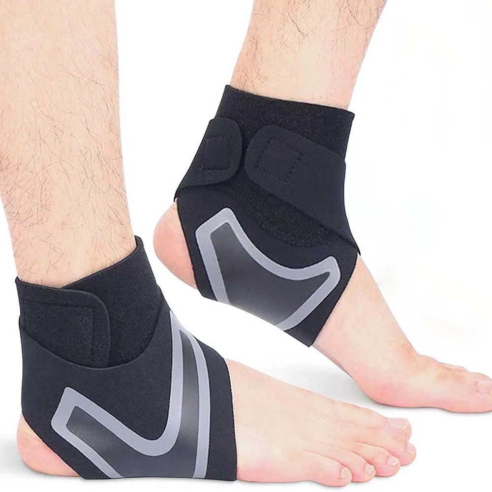 Ankle Straps Sports Compression Ankle Support Stabilizer Brace Tendon Pain Relief Foot Sprain Injury Wrap Basketball Football