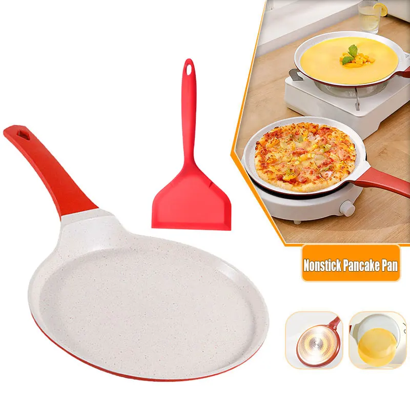 Nonstick Crepe Pan 11 in Tawa Dosa Omelette Steak Pancake Pan Fit