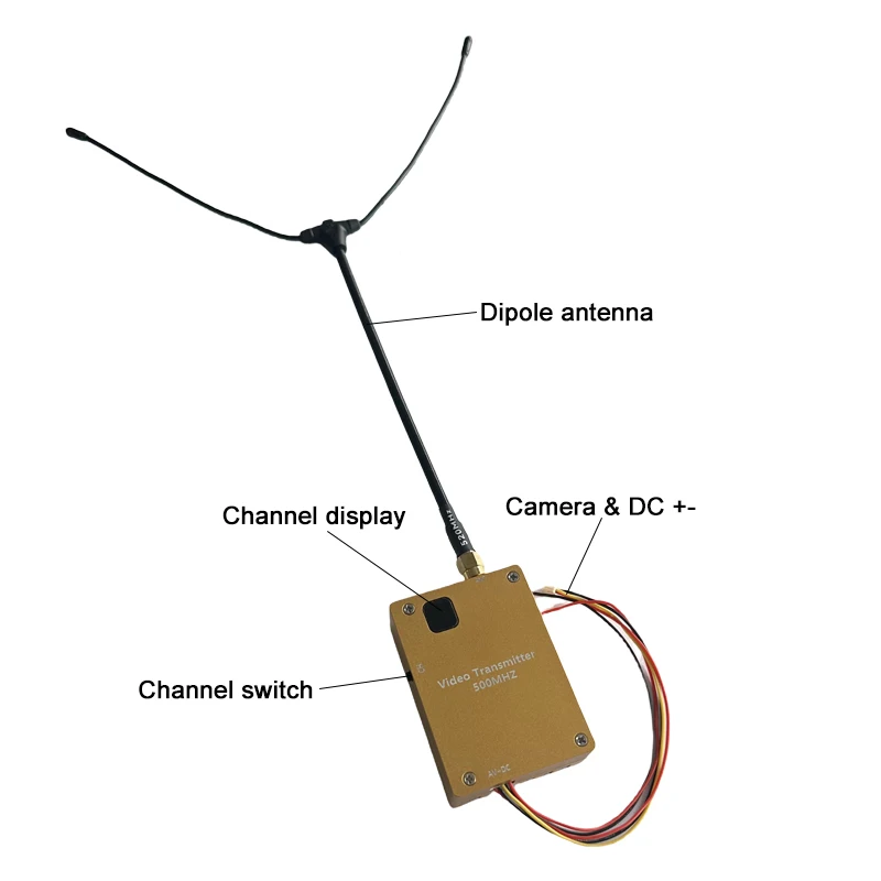 Description Picture 2 of item40km 500Mhz FPV Video Transmitter Receiver Drones Video Link  Drone VTX 8 Channels