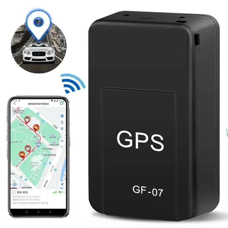 

Mini GF-07 GPS Car Tracker Real Time Tracking Anti-Theft Anti-lost Locator Strong Magnetic Mount 2G SIM Message Positioner