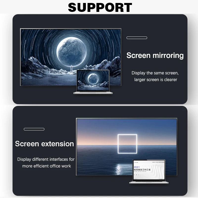 Ultra High-Speed HDMI-Compatible Cable Adapter - 8K60Hz & 4K120Hz, 48Gbps for Screen Extension & Projection