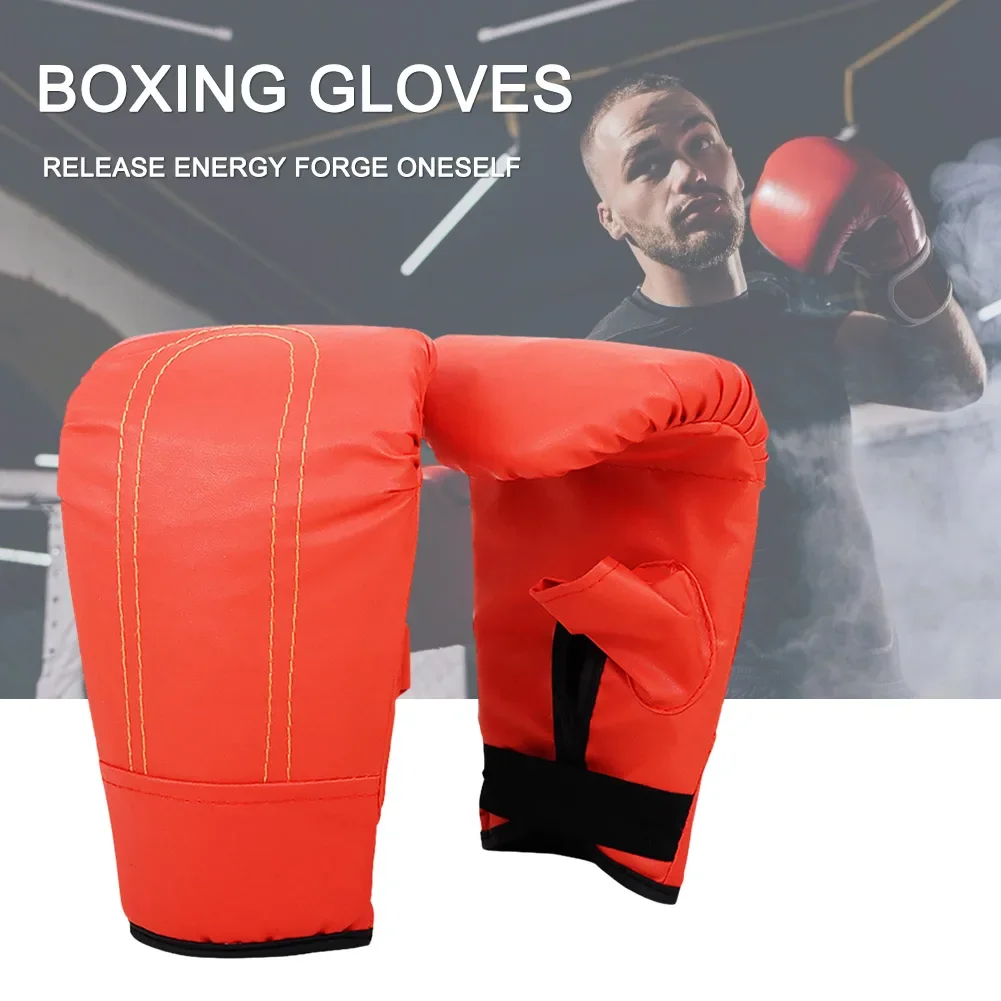 Leather Elastic Boxing Gloves - Image 4