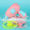 Children Saucer Launcher Pistol Outdoor Spinning Top Toys Flying Disc Bamboo Dragonfly Ejection Luminous Gyroscope Gun 4