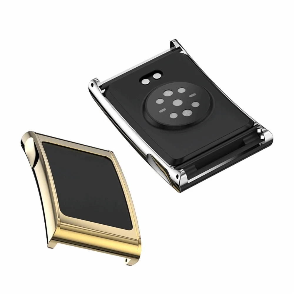Premium 22mm Metal Frame Watch Protective Case - Shockproof Bumper Cover