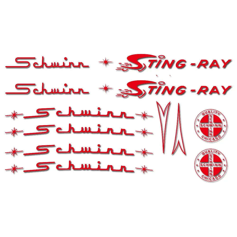 Schwinn Bicycle Decal/Sticker - Pack Of 2, Glossy Vinyl, Multicolor - USA  Made