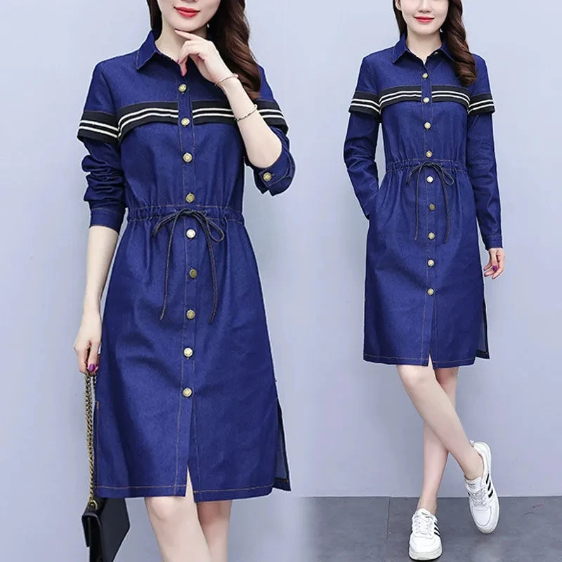 ARKET Denim Shirt Dress in Blue | Endource-calidas.vn