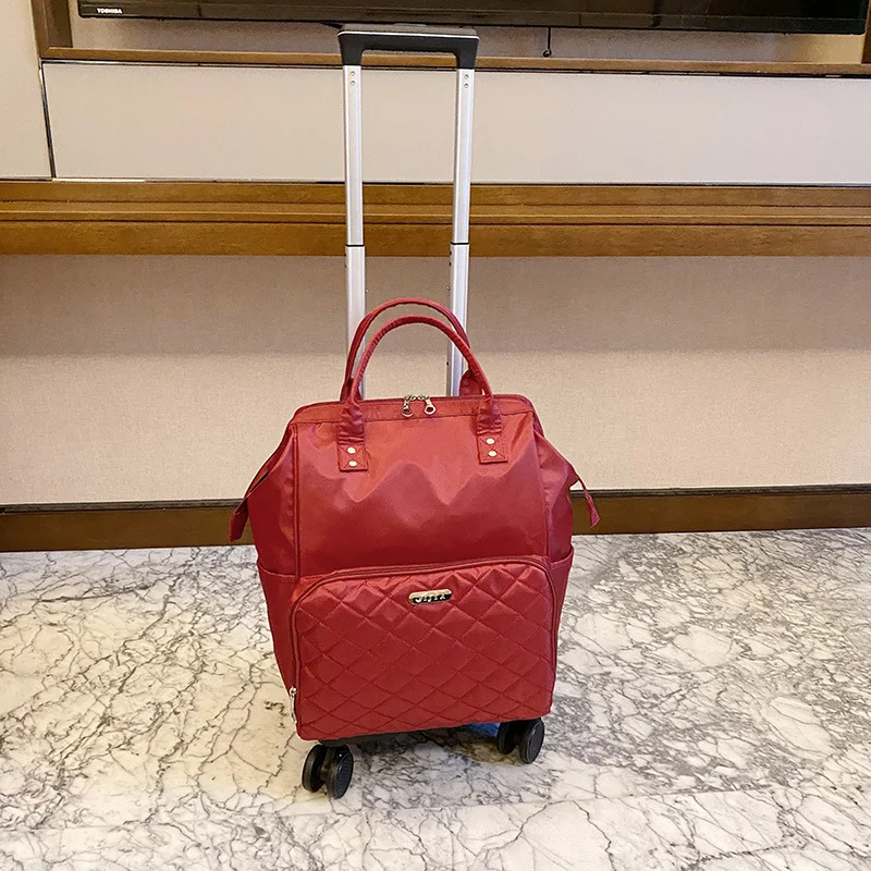 Trolley Travel Bag Universal Wheel Luggage Bag Convenient Boarding Bag Large Capacity Backpack Handbag Rolling Trolly Suitcase 5