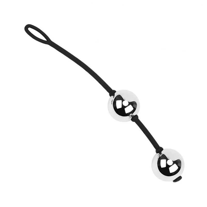 Kegel Balls 3 Size Metal Anal Beads Butt Plug Silicone Rope Geisha Balls Weighted Vaginal Kegel Exerciser for Woman