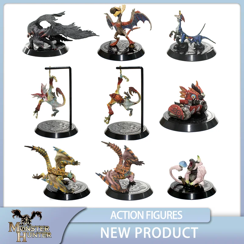 

Monster Hunter World Iceborne EX CASHAPON Plus Gore Magala Velocidrome Tigrex Anime Game Figures Collect Model Toys