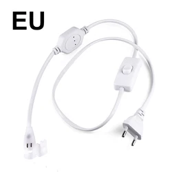 Universal LED Light Strip Power Plug with Cable Clips and Fasteners for Efficient Installation (EU Plug)