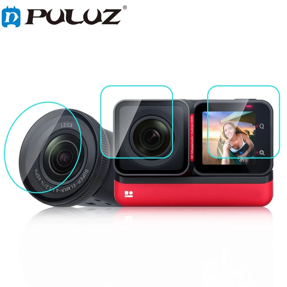 Puluz Schermo 3 In 1 + Lente 4K + Pellicola In Vetro Temperato Per Lenti Leica Per Accessori Insta360 One Rs