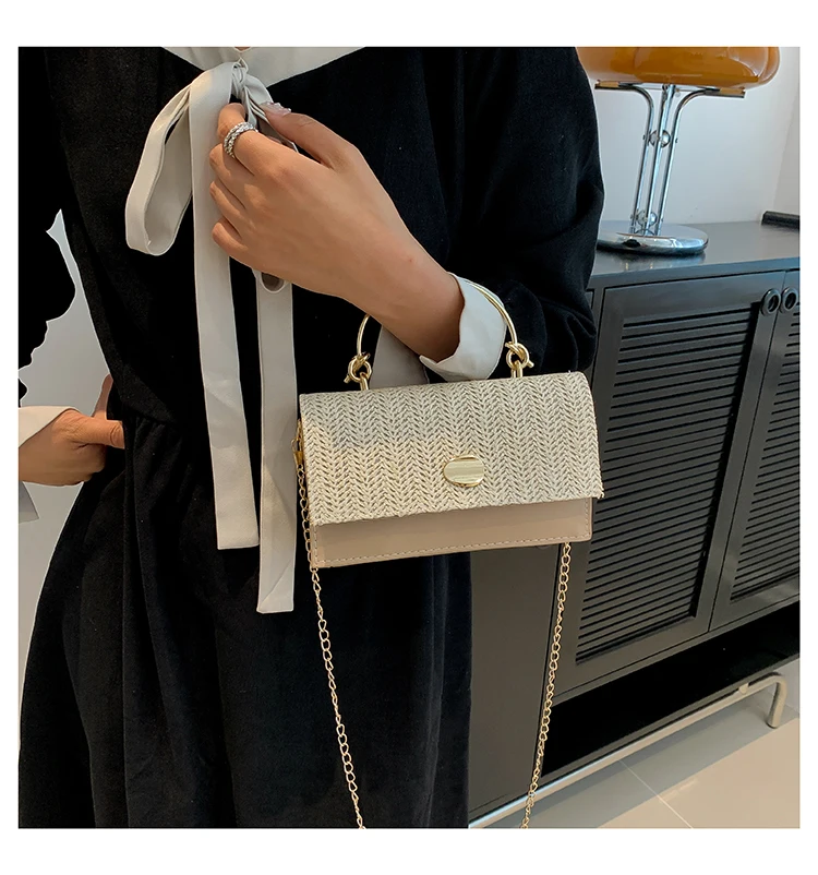 Fashion Pu Hasp Ladies Top-Handle Bags Braid Design 2024 New Brand Shoulder Bags for Women Free Shipping Bolsas Femininas