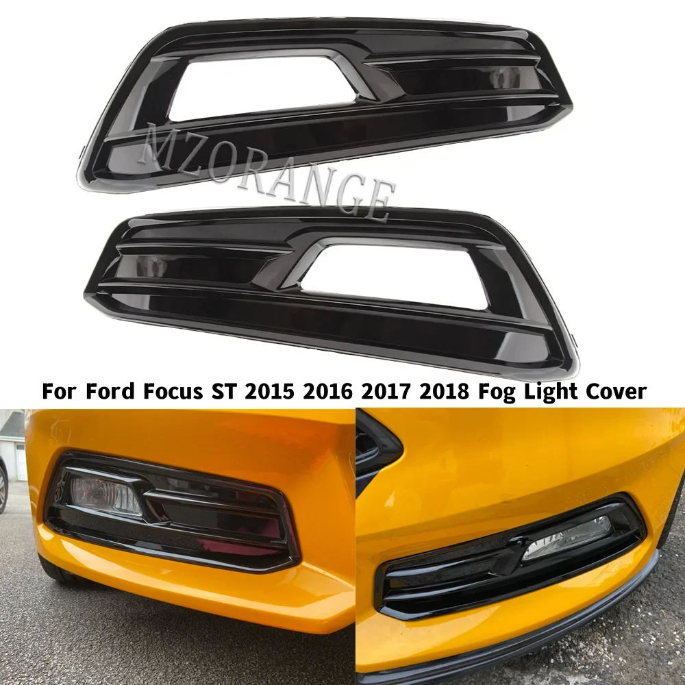 thumbnail image 2 of X AUTOHAUX Front Bumper Fog Light Grille Covers For Ford Focus 2015-2017 | ABS Black Mesh Inserts (Pair) 2 of 9