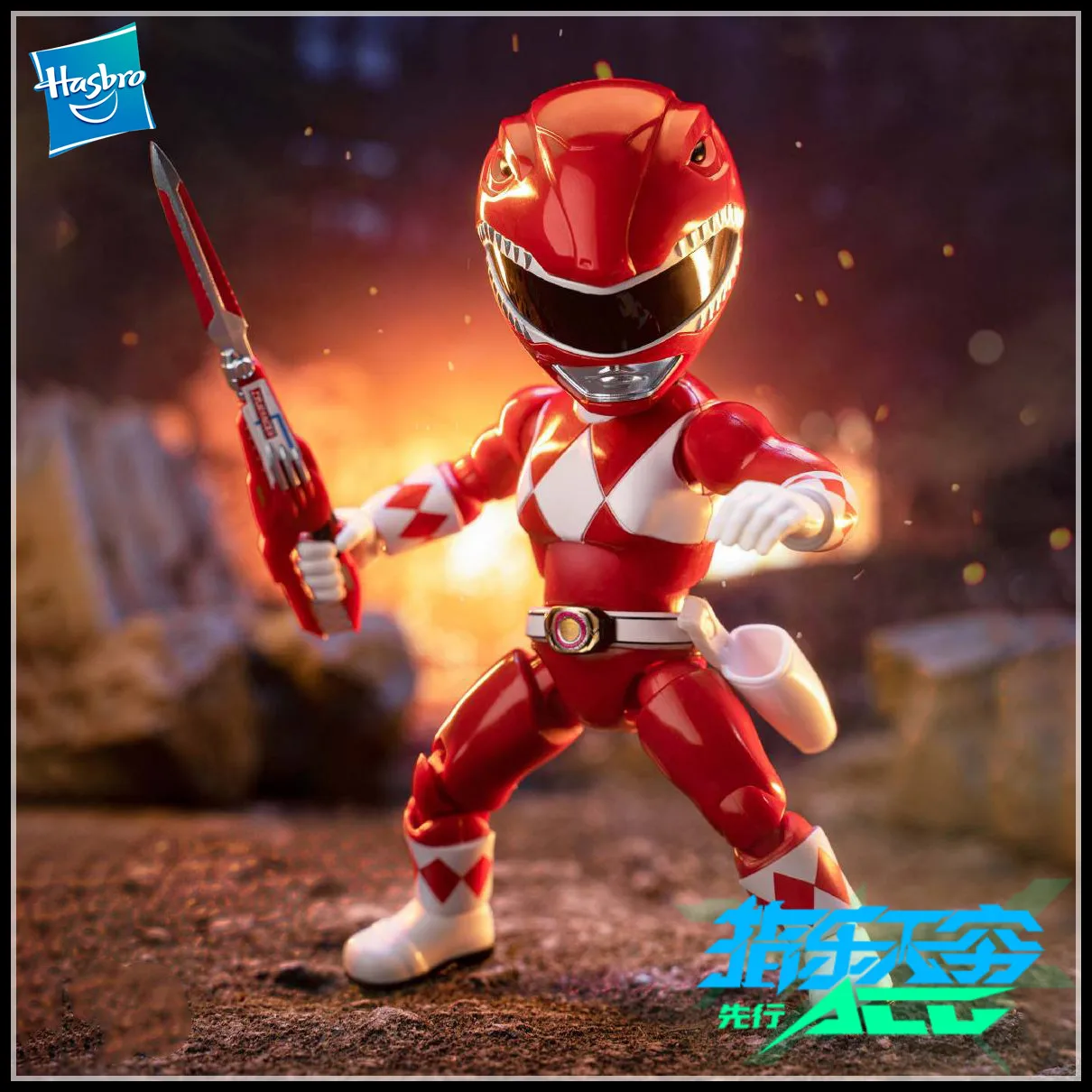 Hasbro Power Rangers Dino Ranger Green Ranger Anime Action Figure  Collectible Model Active Joint Kids Toy