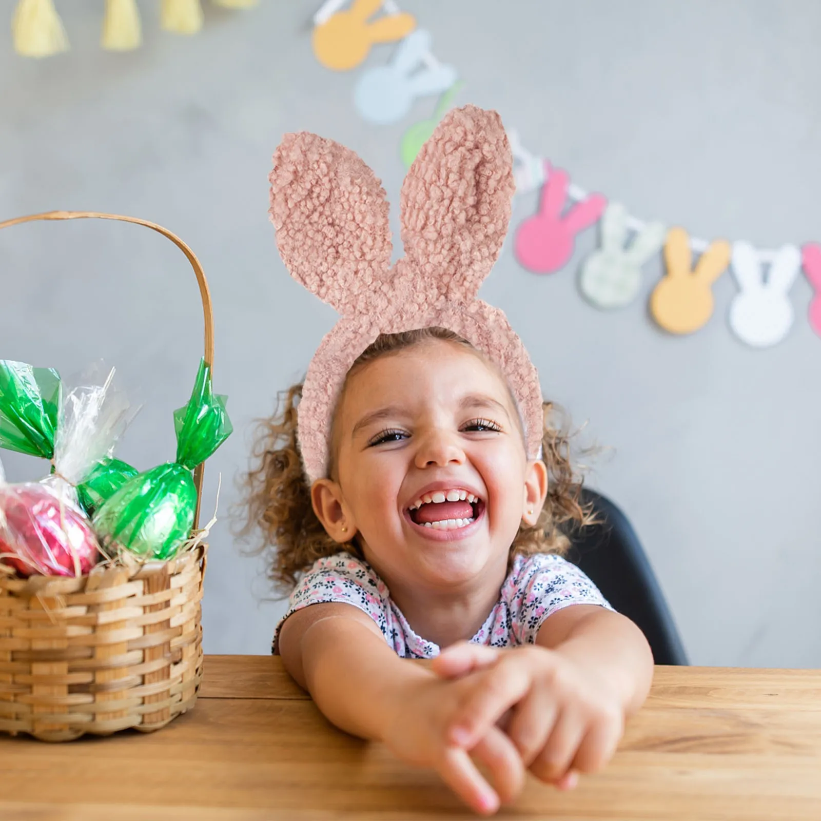 Rabbits Ears Hairband Photo Props Easters Hair Hoop Headband Party Headpiece Fun Headbands For Music Festival