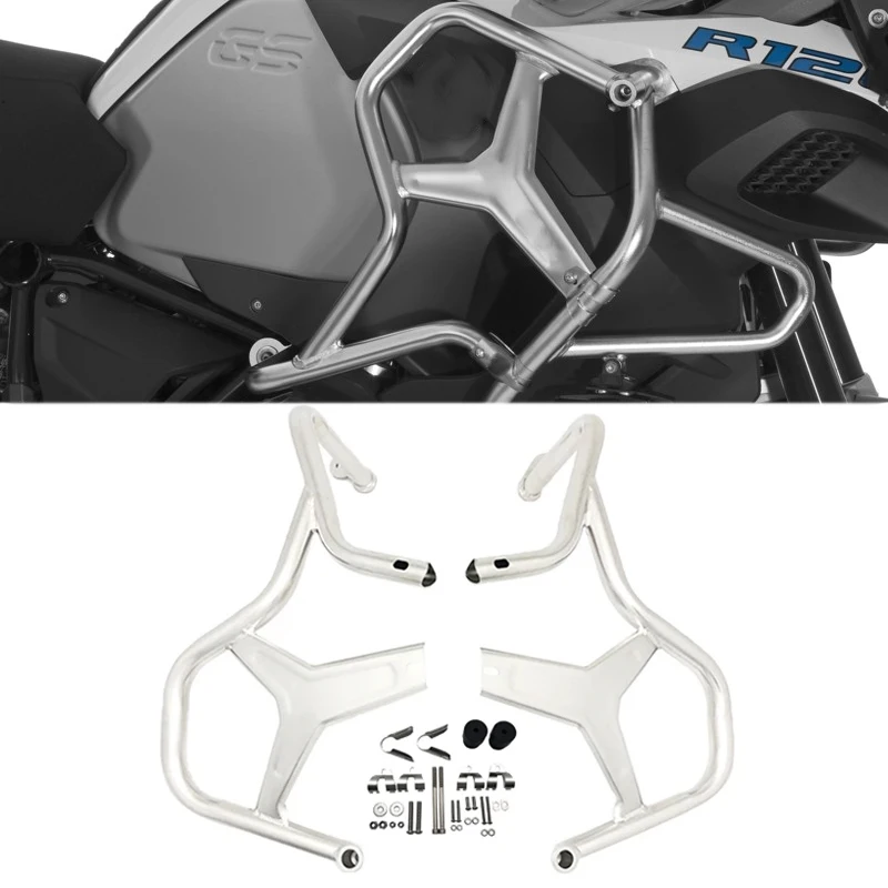 Motorcycle Tank Crash Bar Extension Bumper Fairing Frame Protector For BMW R1200GS Adventure R1200GSA 2014 -