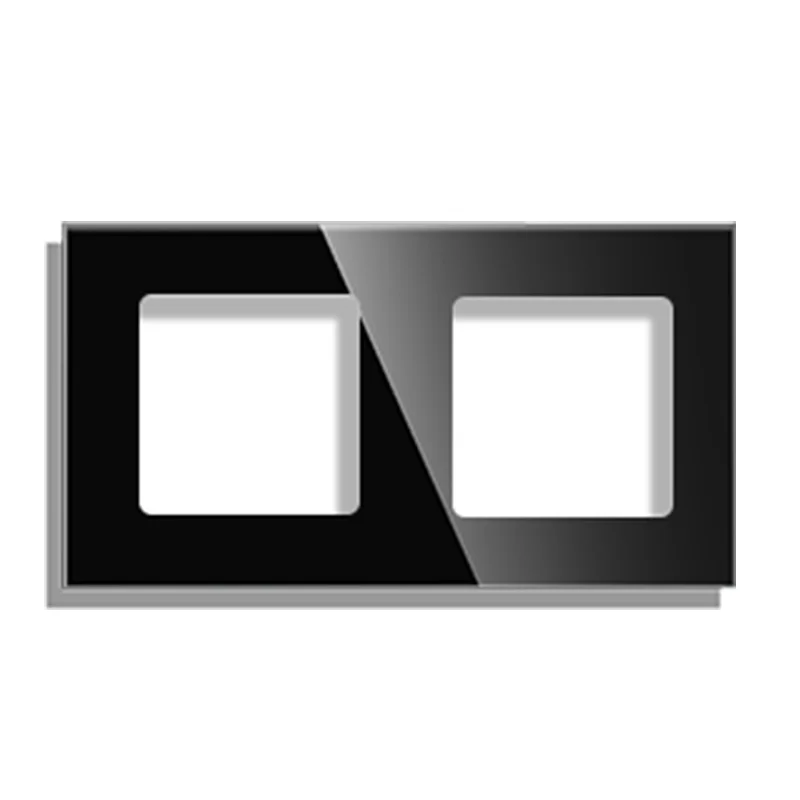 Sb007ffbddec24a87bbdaf3ba64fe2fbcF Bingoelec DIY TV Satellite USB Button Switch EU UK Standard Sockets Crystal Glass Frame Panel Free combination Home Improvement