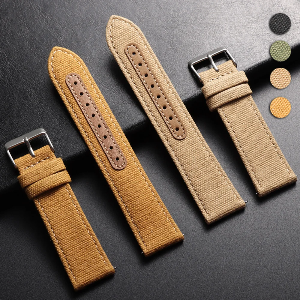 tonjett high quality multicolor nylon sailcloth watch... 20mm 22mm Nylon Sailcloth Watch Strap Quick Release Nylon Patch Leather ...