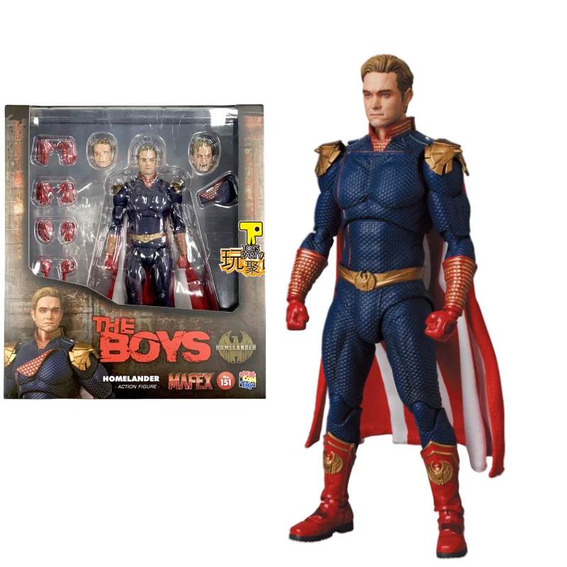 

Japanese version of MEDICOM MAFEX 151 Homelander Black Robe Inspection Team THE BOYS Model Toys