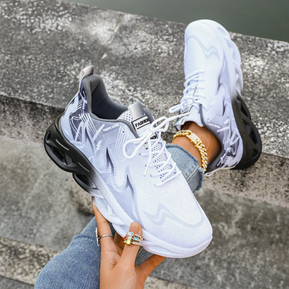 أحذية رياضية نسائية كاجوال أحذية رياضية خفيفة الوز...