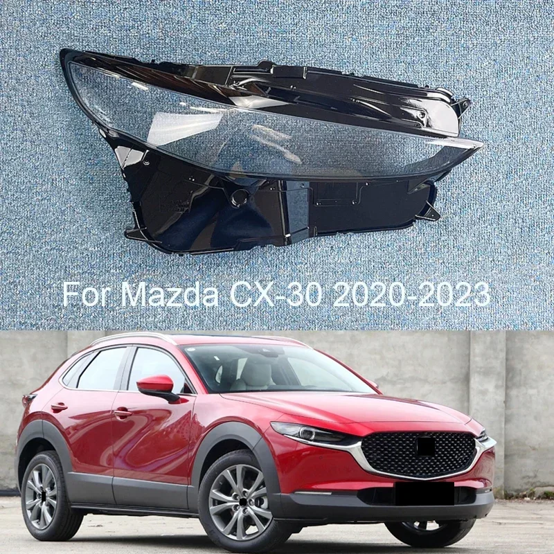 For Mazda CX-30 CX30 2020~2023 Headlight Cover Car Headlamp Lens Glass ...