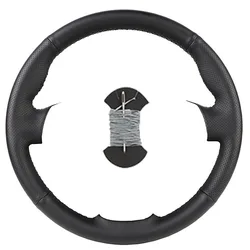 DIY Customized Leather Car Steering Wheel Cover (GRAY)