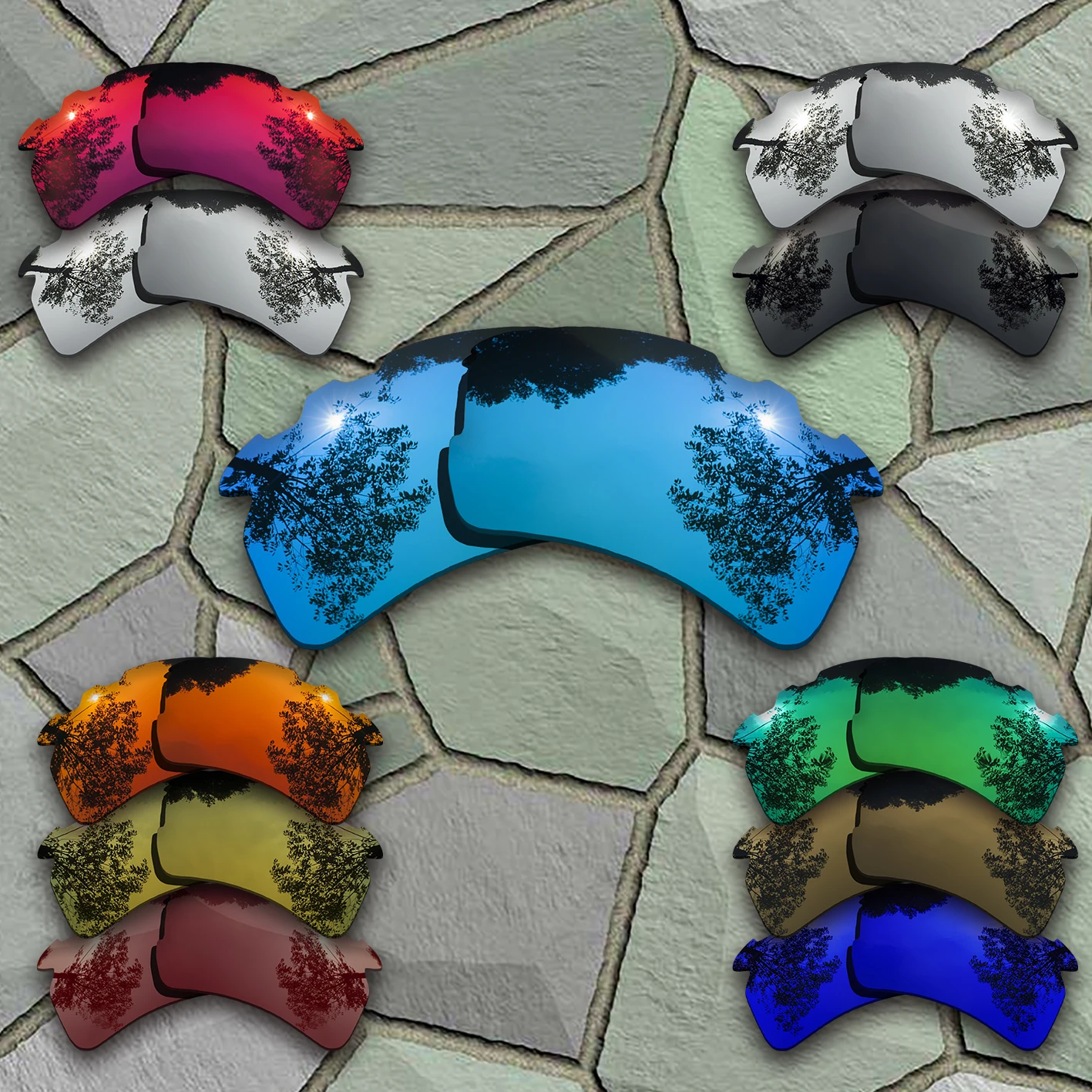Occhiali Da Sole Lenti Di Ricambio Polarizzate Per Oakley Flak 2.0 Xl Ventilato-Varietà