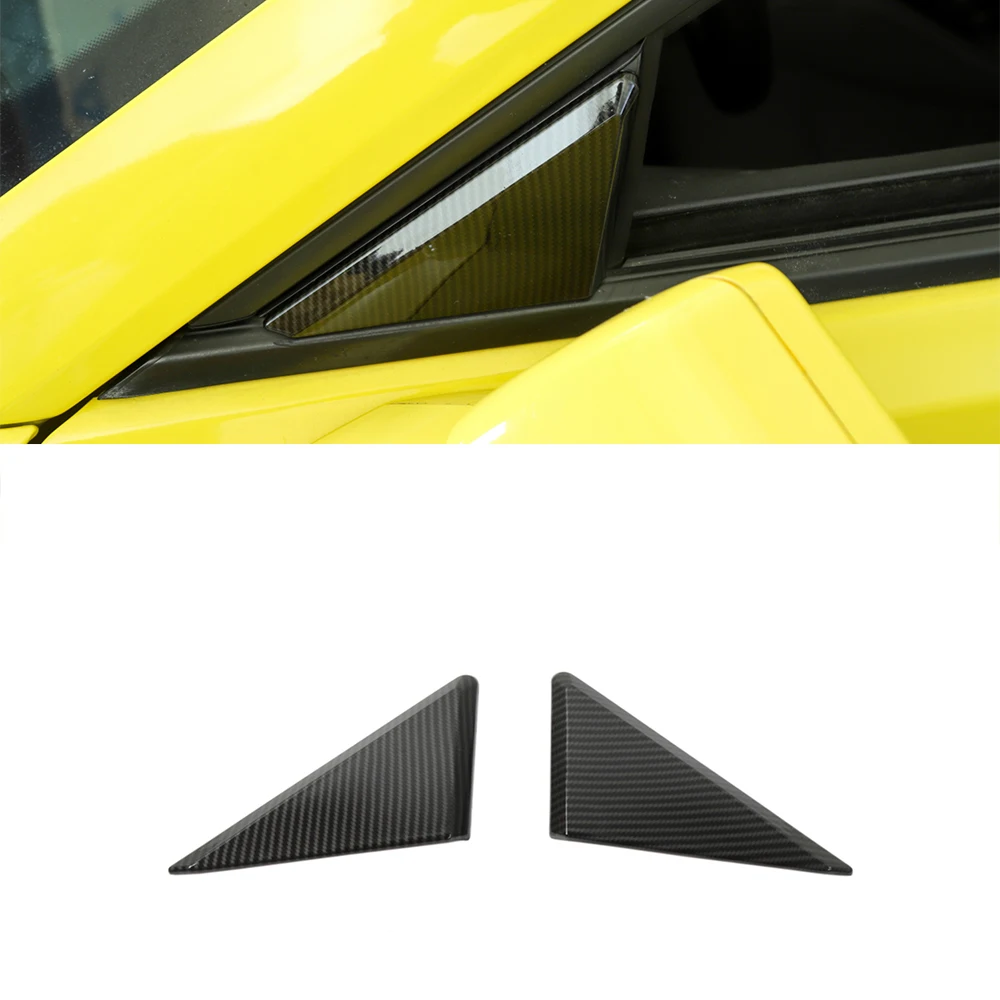 

Car A-pillar Triangle Decoration Cover Trim Stickers for Chevrolet Camaro 2017 2018 2019 2020 2021 2022 Exterior Accessories