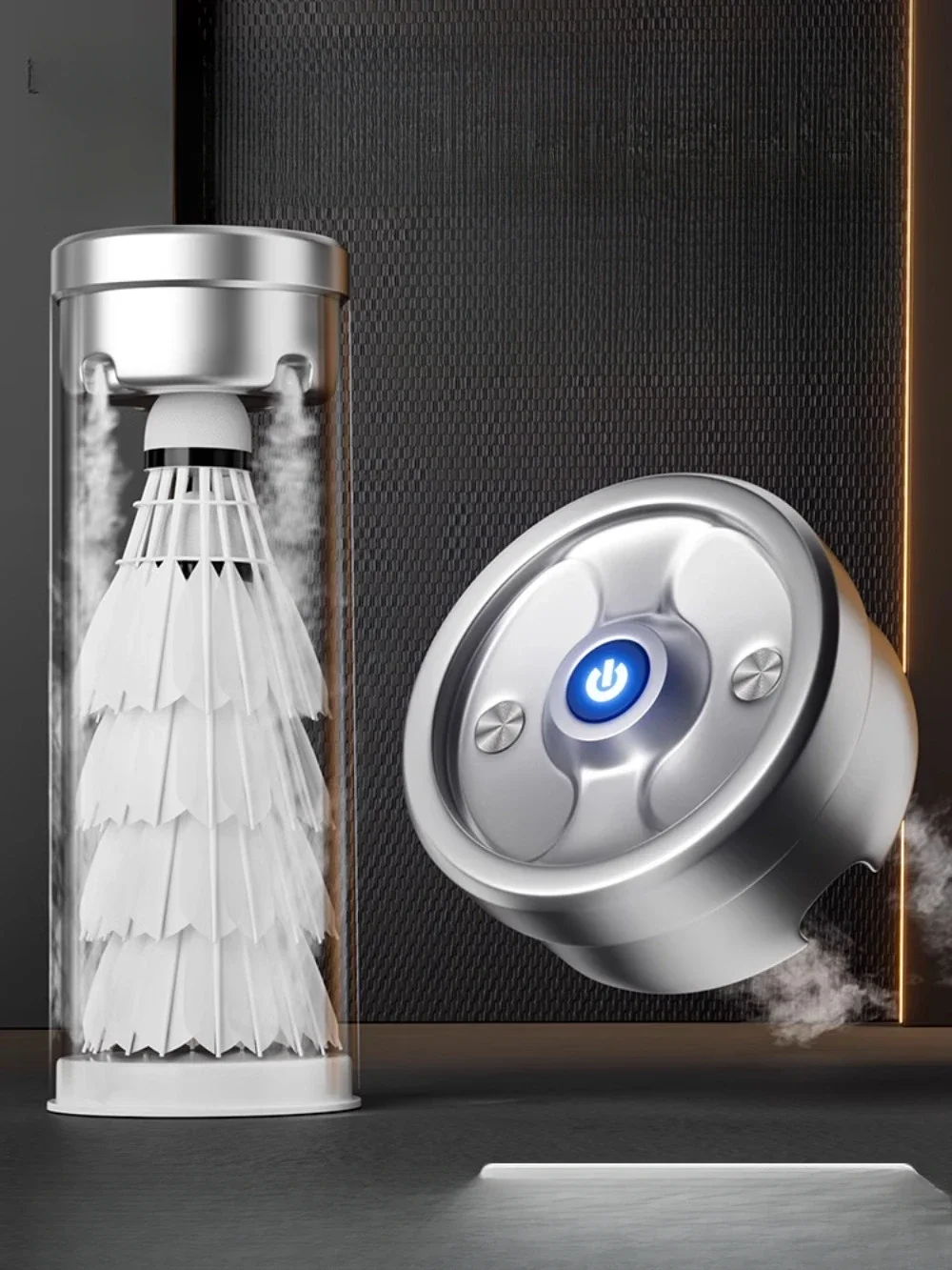 Portable Badminton Shuttlecock Steamer Humidifier urable Ball Tube Storage with Spray Function for Enhanced Durability