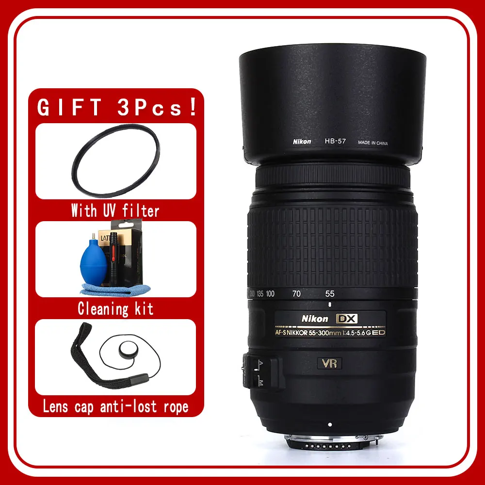 AF-S Nikon DX NIKKOR 55-300mm f/4.5-5.6G ED VR obiektyw do