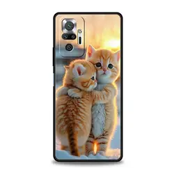 Kiss Cat Cute Kitten Black Phone Case for Redmi Note 11 (A1)