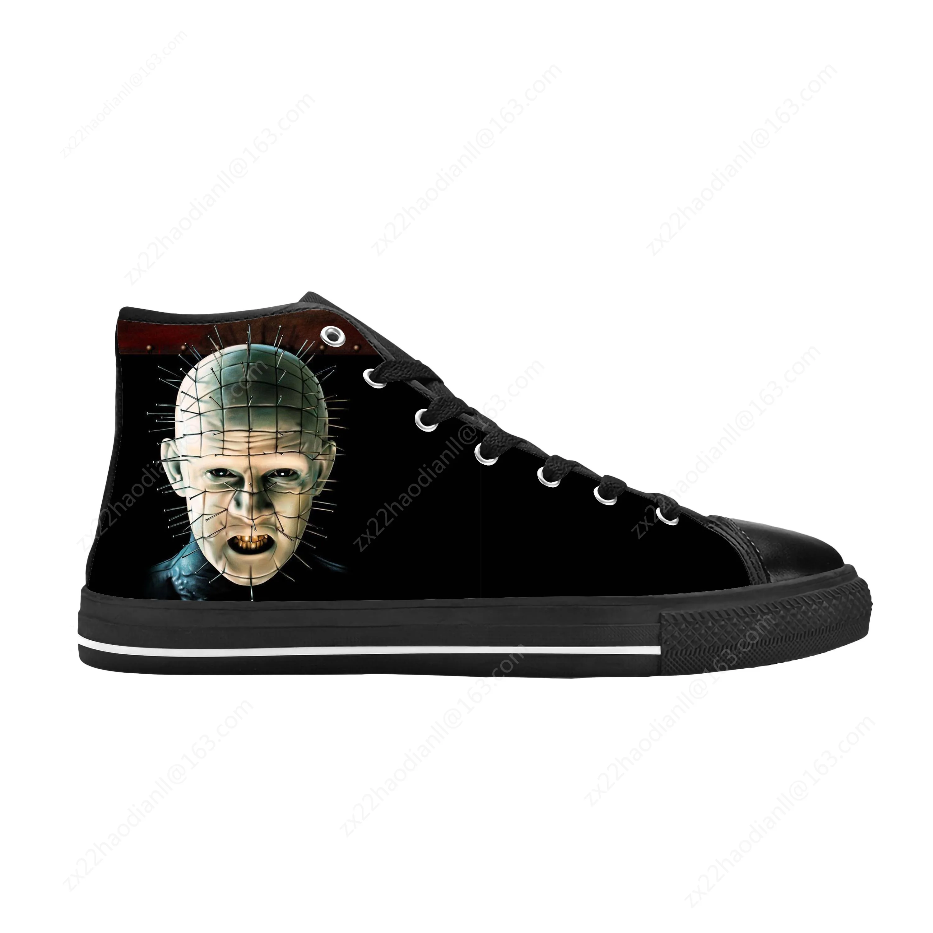 Pinhead Hellraiser Horror Halloween Scary Gothic Casual Cloth Shoes High Top Comfortable Breathable 3D Print Men Women Sneakers