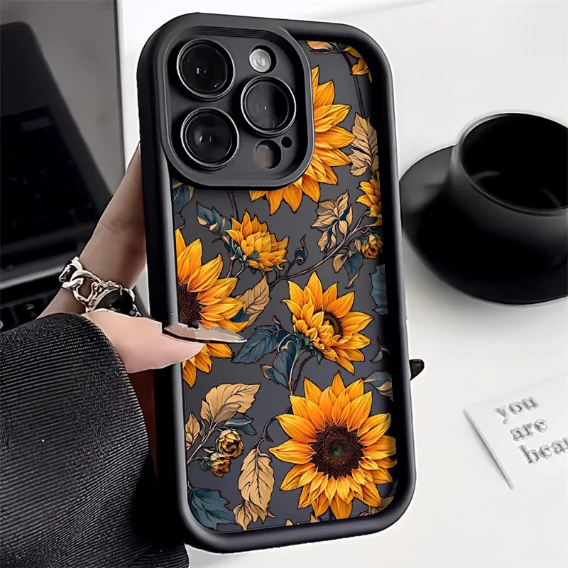 Chic Floral Shockproof Phone Case - Anti-Drop Protective Cover