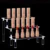 1pc Versatile Acrylic Ladder Display Stand - Transparent, Elegant for Anime Models, Cosmetics, & More - Ideal for Retail 1