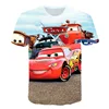 Cars Children's T-shirt Lightning McQueen 3d Printed Charming Short Sleeve Boys And Girls Top Street Shirt Fashion Clothing 3