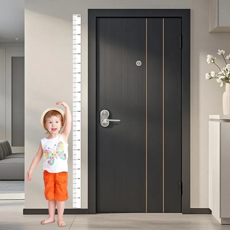 Children's Height Measurement Wall Decal - Waterproof Growth Chart and Decorative Ruler Sticker