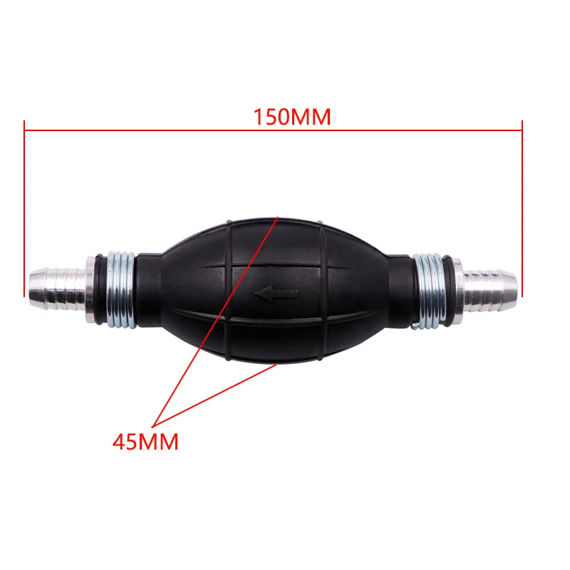 Fuel Pump Fuel Transfer Pump Oil Pump Oil Extractor Pump Liquid Transfer Pump Pumping Pump Self Priming Pump Head Hand Fuel Pump Line Rubber Aluminum Hand Primer Bulb For Car Boat Marine Outboard 6mm/8mm/10mm/12mm