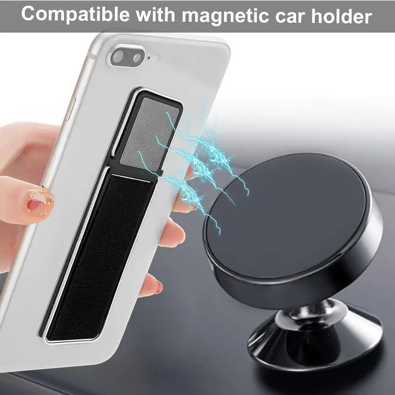 Phone Strap Telescopic Phone Kickstand Cell Phone Grip Telescopic Phone Finger Strap Stand Universal Finger Kickstand For Most