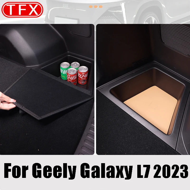 

Для Geely Galaxy L7 2023 автомобильный Стайлинг багажник коробка для хранения крышка Органайзер коробка для хранения перегородка украшение авто аксессуары