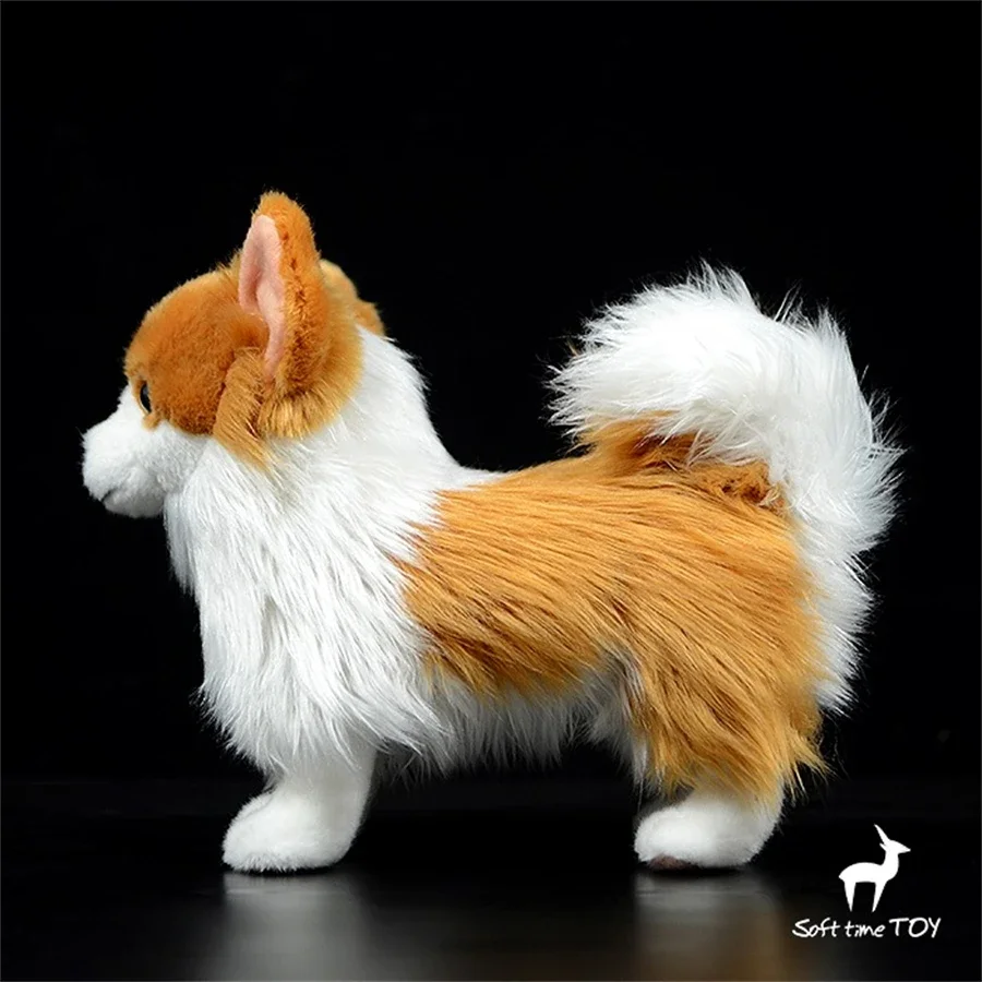 Pomeranian Dog High Fidelity Anime Cute Plushie Sheep Dog Plush Toys Lifelike Animals Simulation Stuffed Doll Kawai Toy Gifts 3