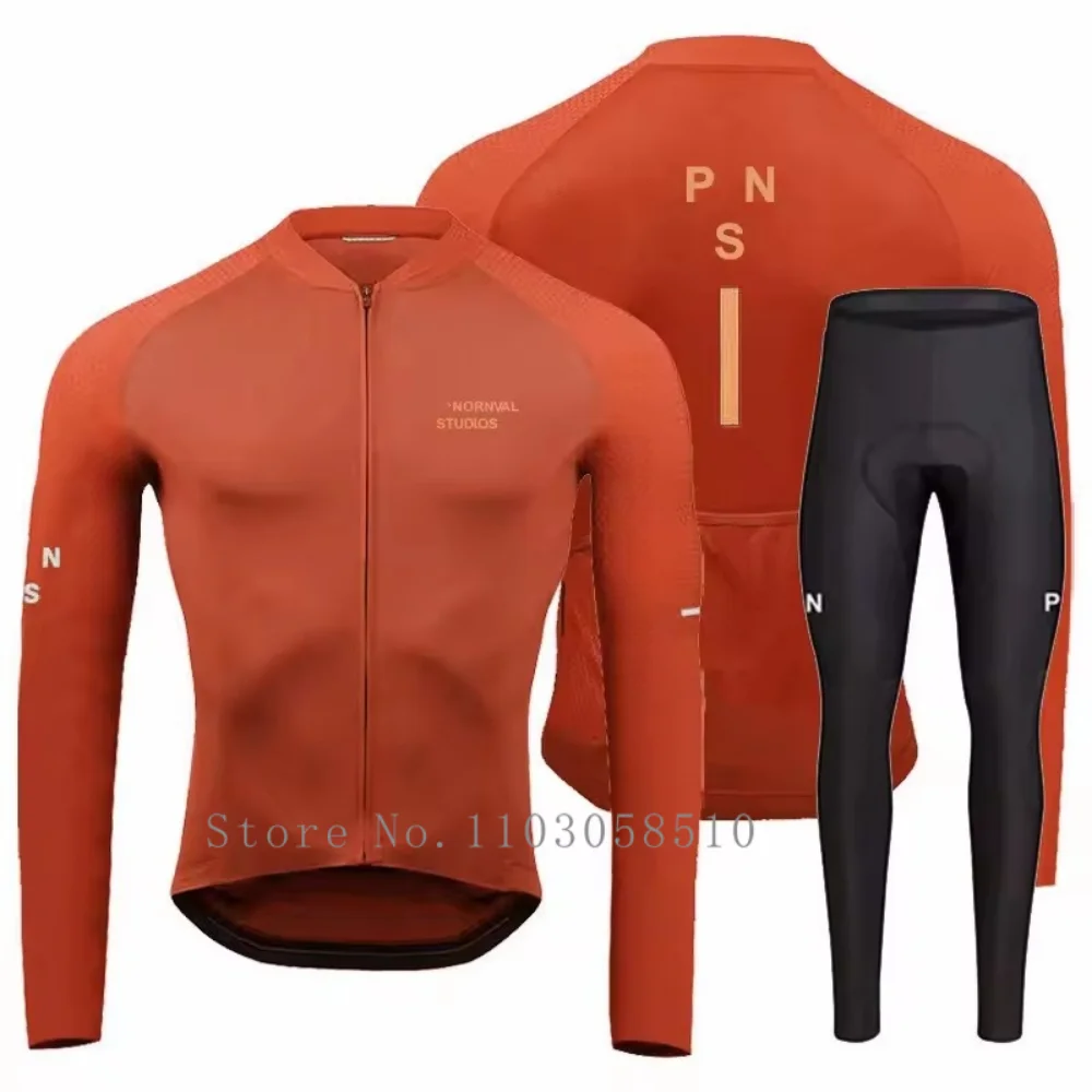 Men Autumn Cycling Jersey Set Spring Long Sleeve Clothing Ciclismo Bicycle Clothes Triathlon Profession Maillot Hombre