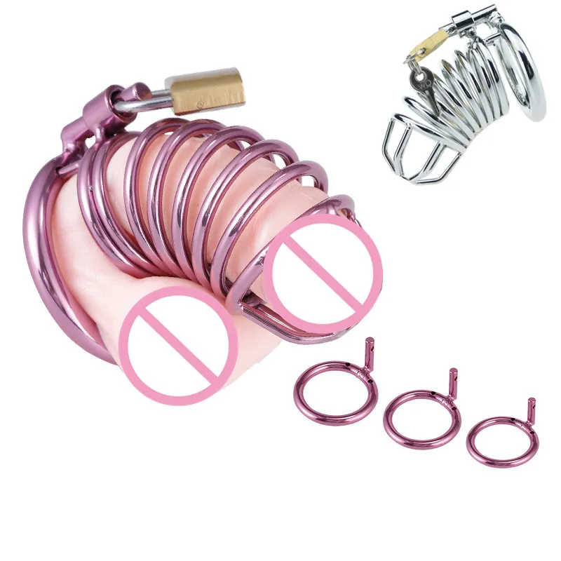 SM Sexy Toys for Men Male Chastity Cage Devices Penis Ring Erotic Bondage Husband Loyalty Big Metal Cock Cage Gay Sissy Sex Toys