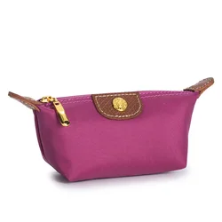 Compact Chic Dumpling Bag: Stylish Lipstick & Earphone Pouch (Rose purple)