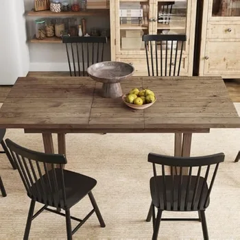 Farmhouse Dining Table for 6 8, 55 1