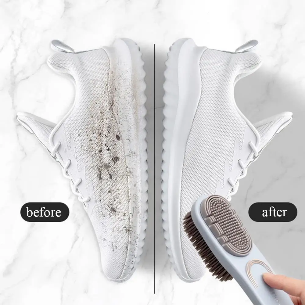 2-Sided Long Handle Boot Cleaner Rubber Eraser Set Shoes Stain Dust Suede Cleaning Brush Shoes Shoe Care Brush Suede Clean Up 2