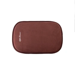 Luxurious Suede Car Armrest Pad Cushion & Protection Mat - 1pc (Brown Alfa Romeo)